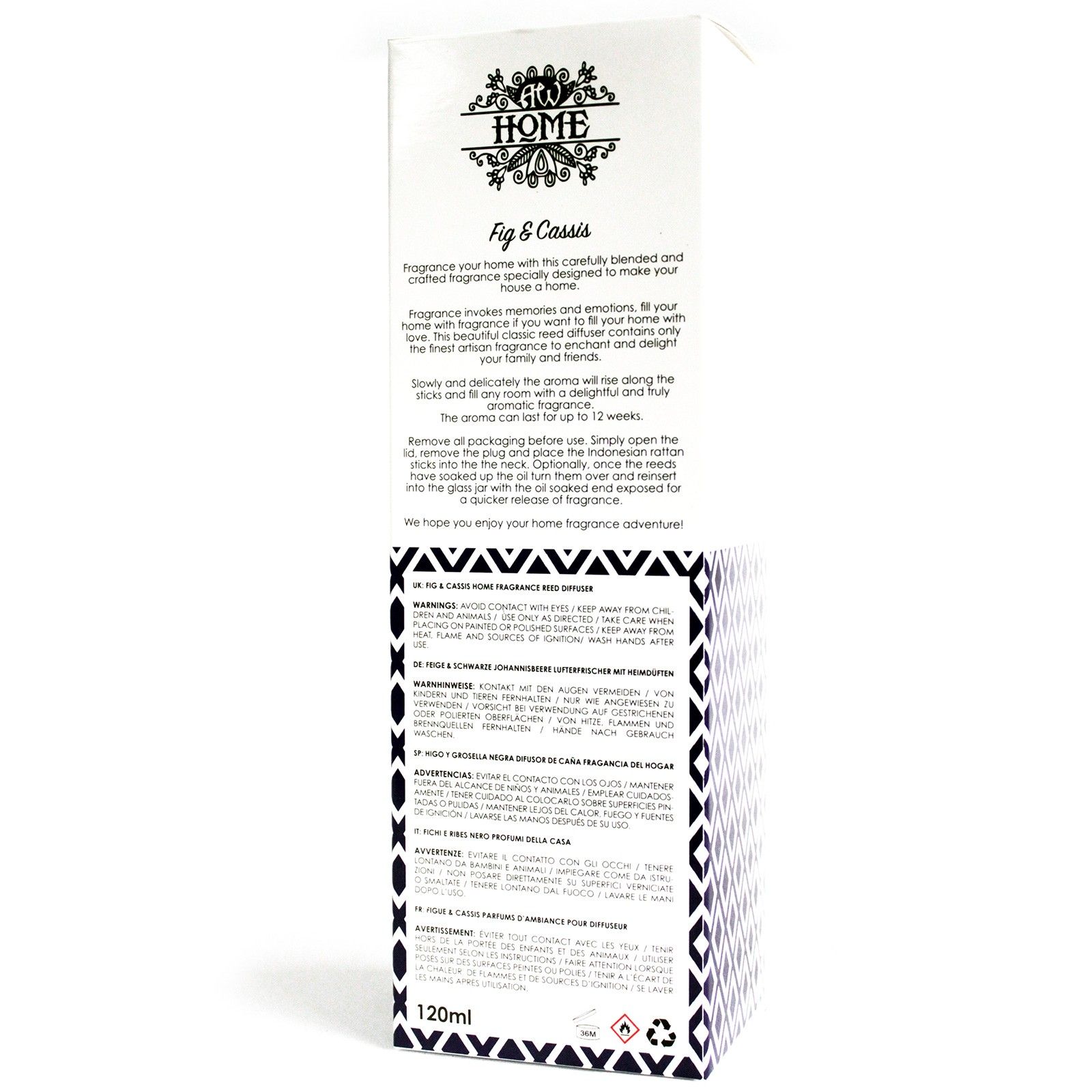 120ml Reed Diffuser - Fig & Cassis3