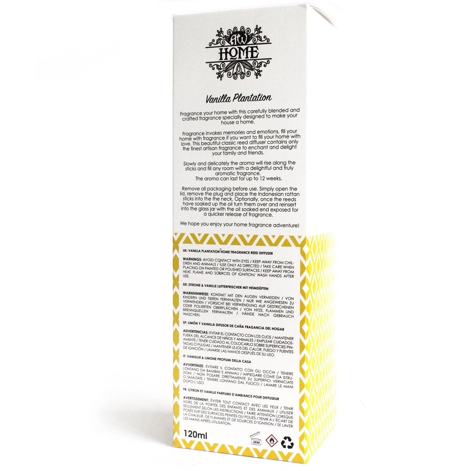 120ml Reed Diffuser - Vanilla Plantation3