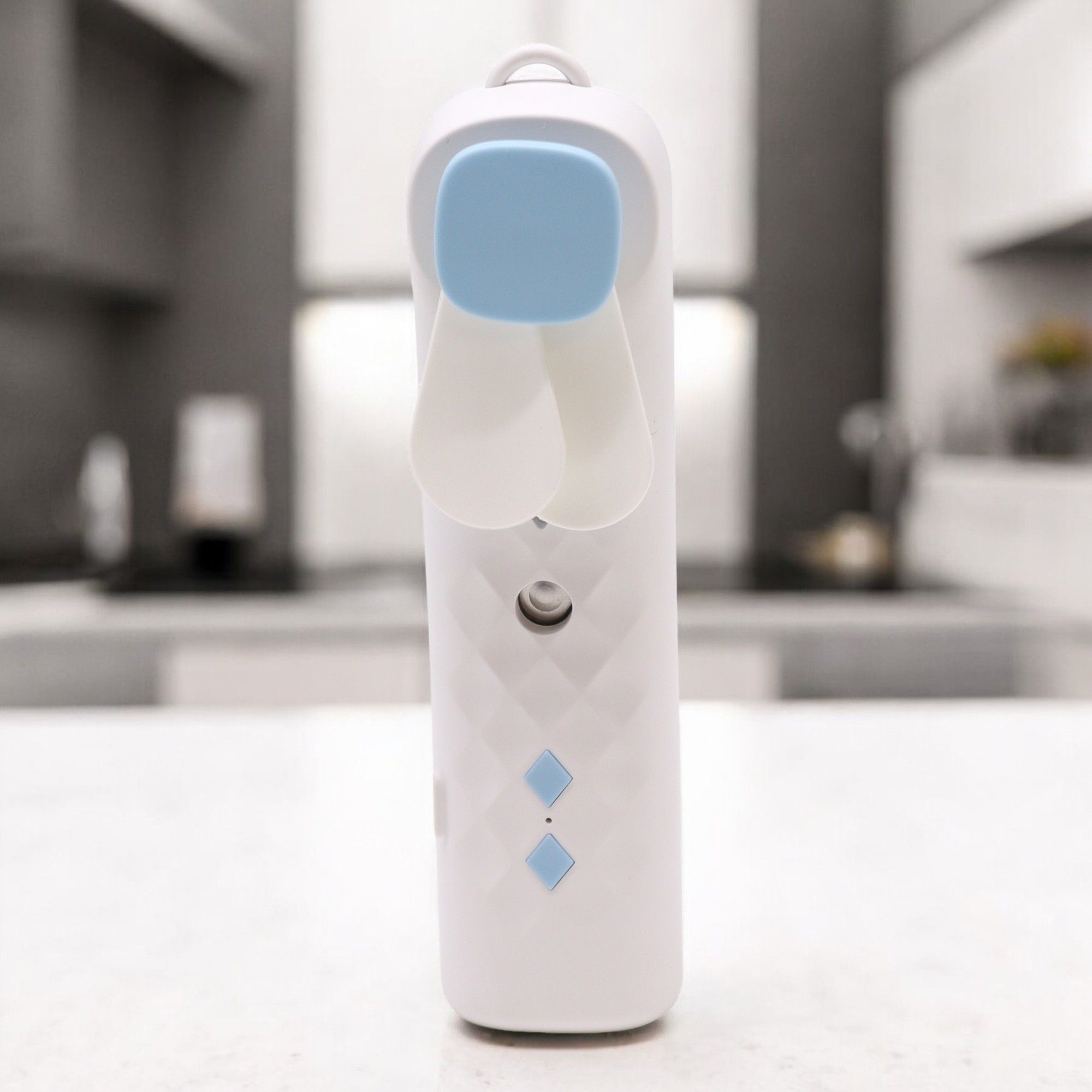 White Nano Mist Face Fan & Spray - USB Chargeable