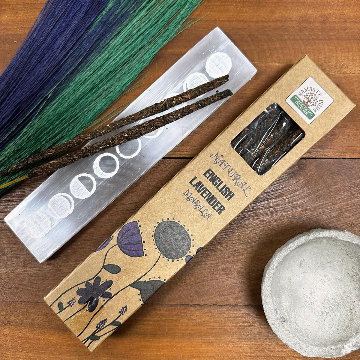 Natural Botanical Masala Incense - English Lavender2