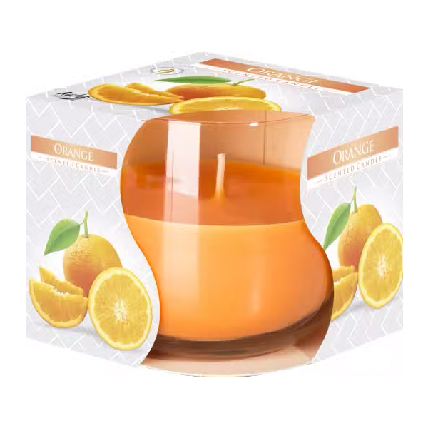 Scented Glass Jar Candle - Orange