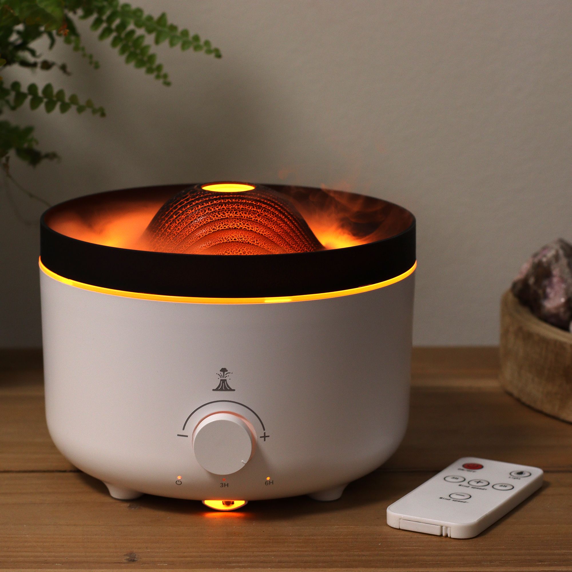 Large Volcano Effect Aroma Diffuser (plug) Two Colours - 560ml2