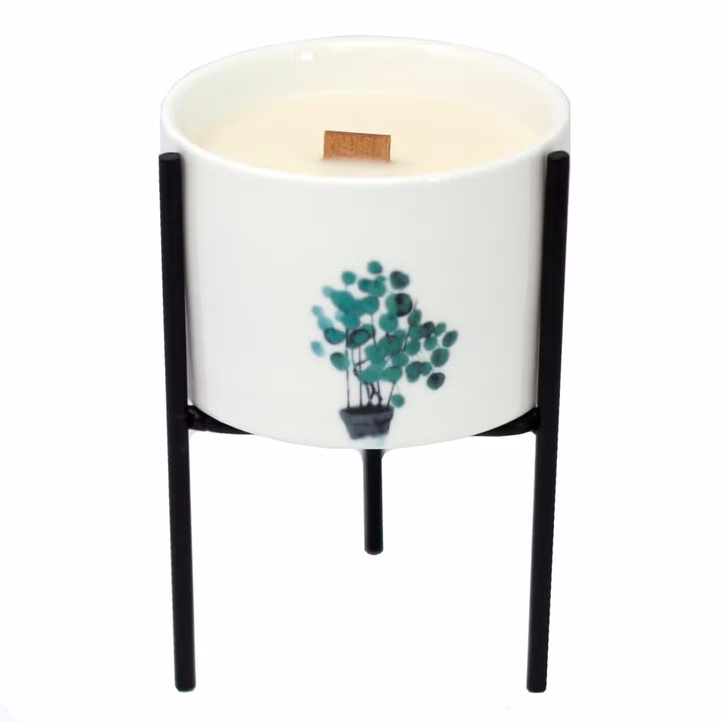 Iron Botanical Candle Holder1