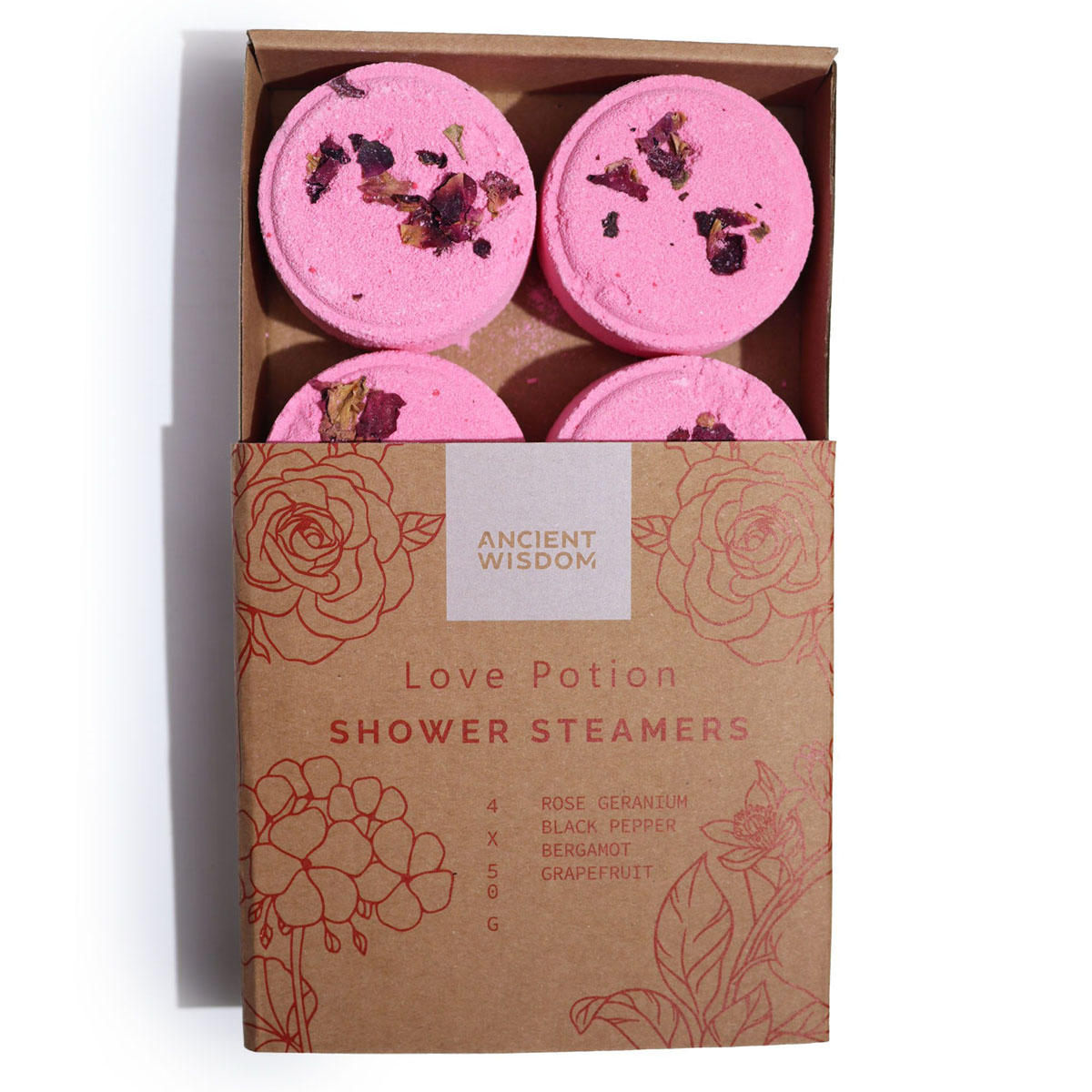 Zen Shower Steamers - Therapy Wellness Gift Set - Love Potion2