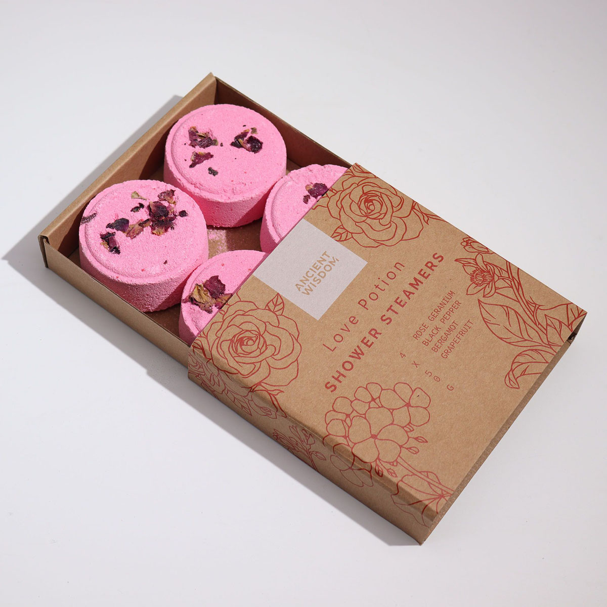 Zen Shower Steamers - Therapy Wellness Gift Set - Love Potion3