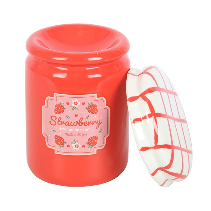 Strawberry Jam Jar Oil Burner and Wax Warmer2