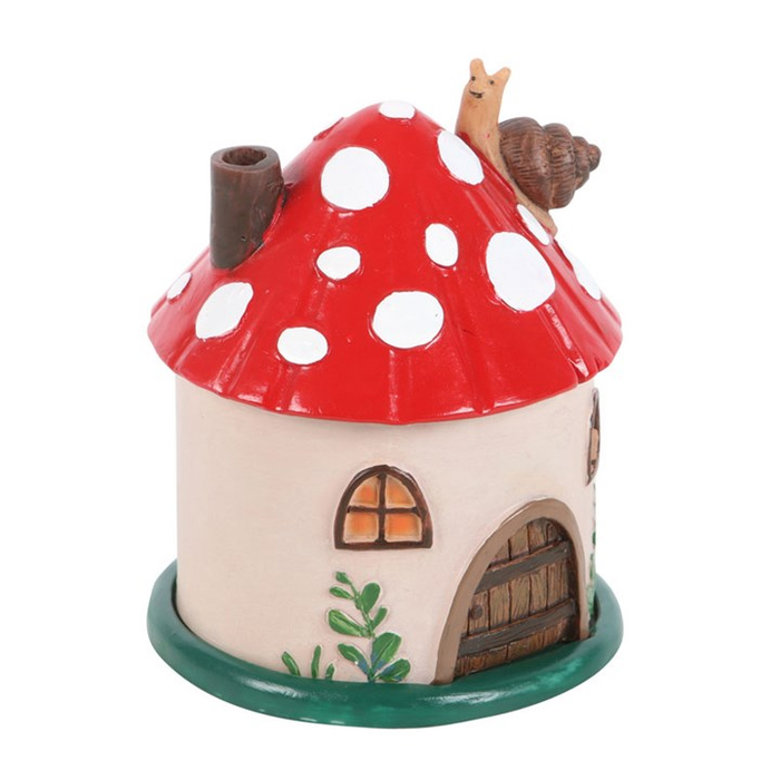 Mushroom House Resin Incense Cone Burner2