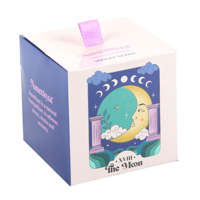 The Moon Amethyst Crystal Chip Candle3
