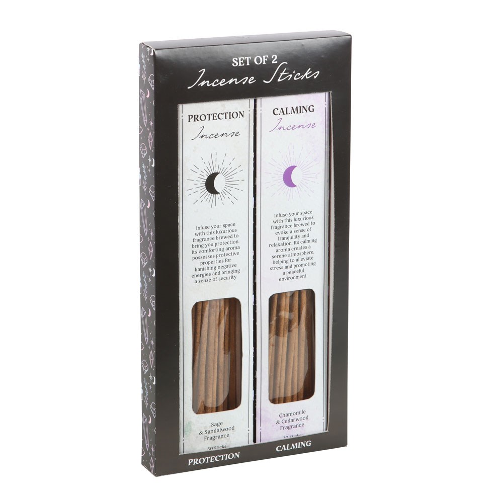Set of 2 Calming & Protection Incense Stick Sets1