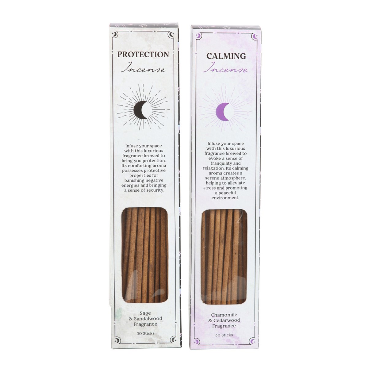 Set of 2 Calming & Protection Incense Stick Sets2