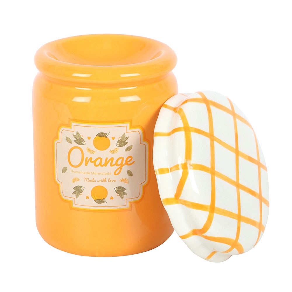 Orange Marmalade Jar Oil Burner and Wax Warmer1