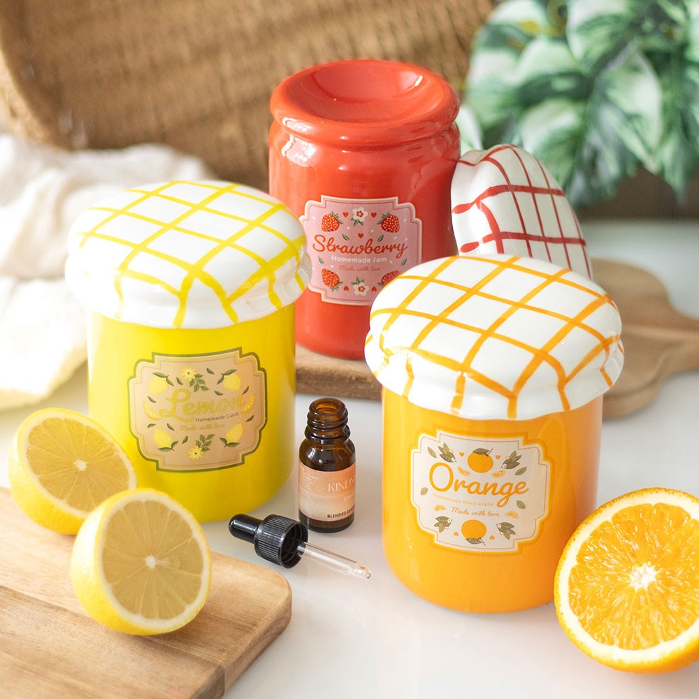 Orange Marmalade Jar Oil Burner and Wax Warmer4