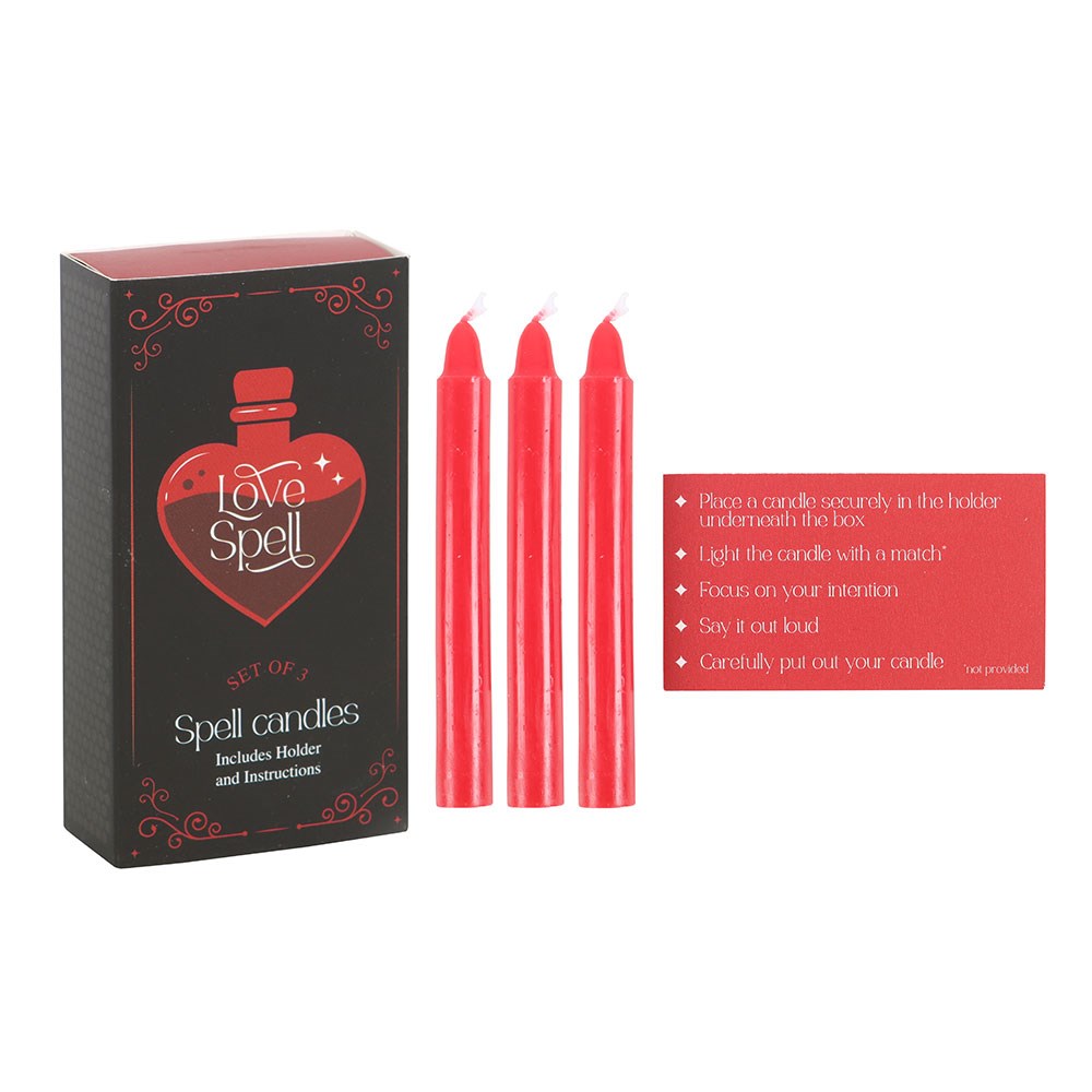Set of 3 Love Spell Candles in a Box2