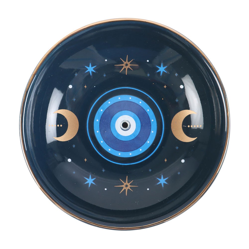 Blue All Seeing Eye Print Incense Holder2