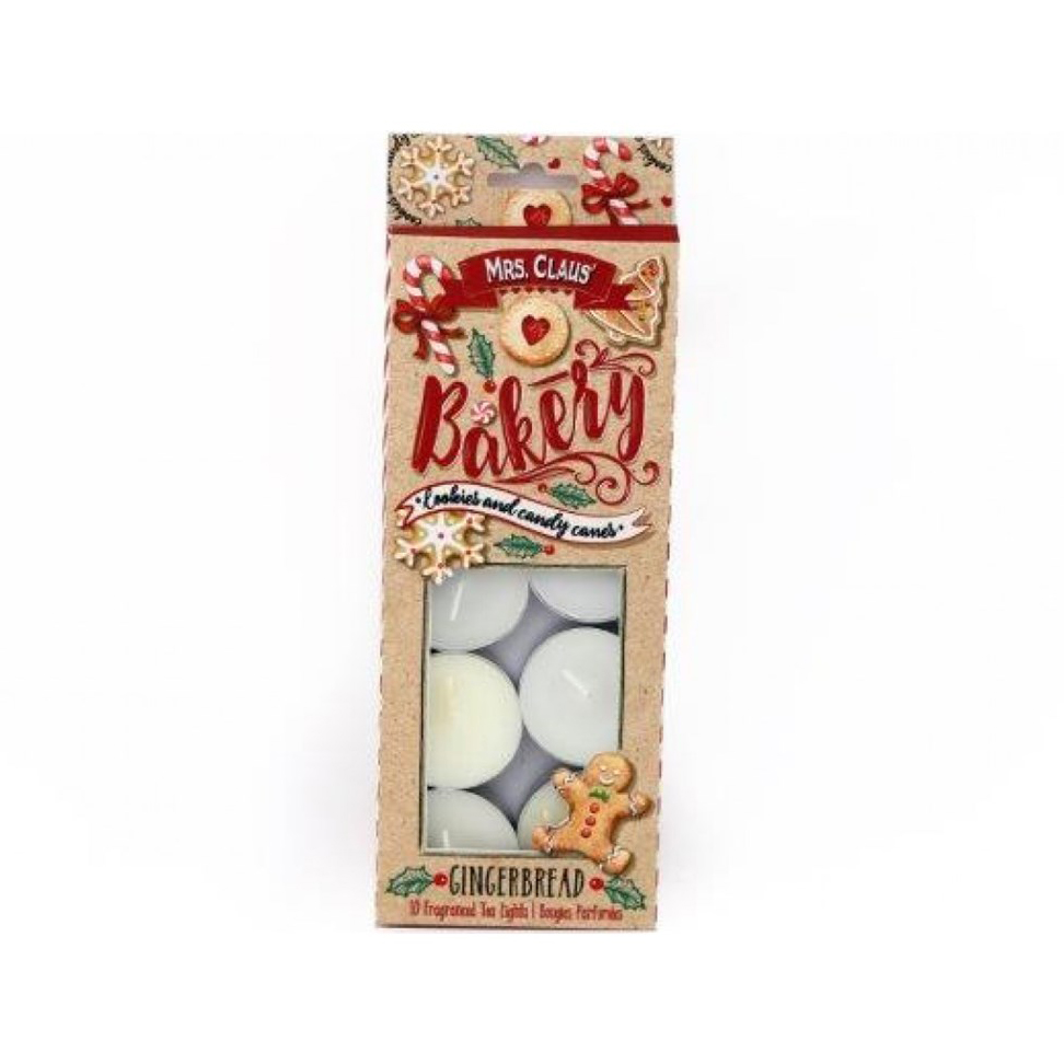 Pack of 10 Gingerbread Scented Tealights