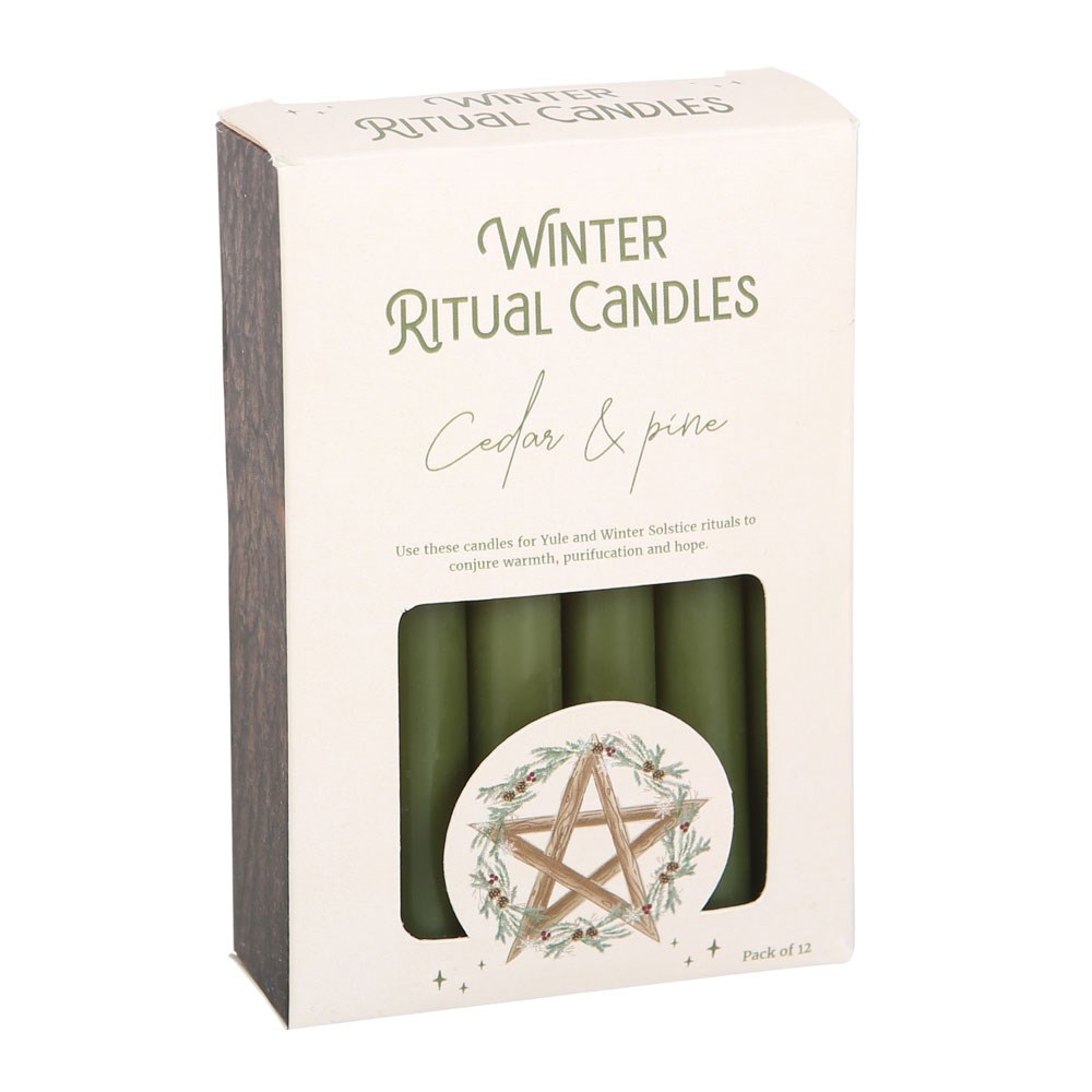 Cedar & Pine Winter Ritual Spell Candles1