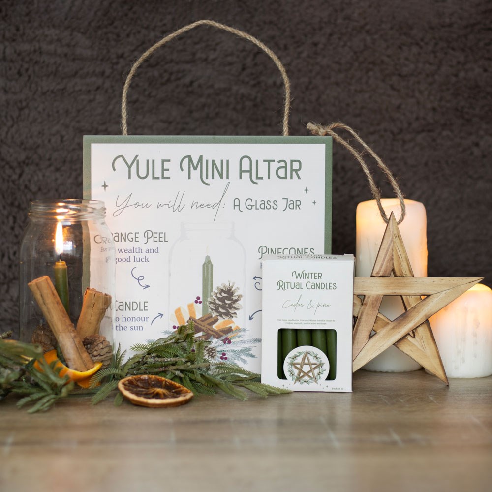 Cedar & Pine Winter Ritual Spell Candles5