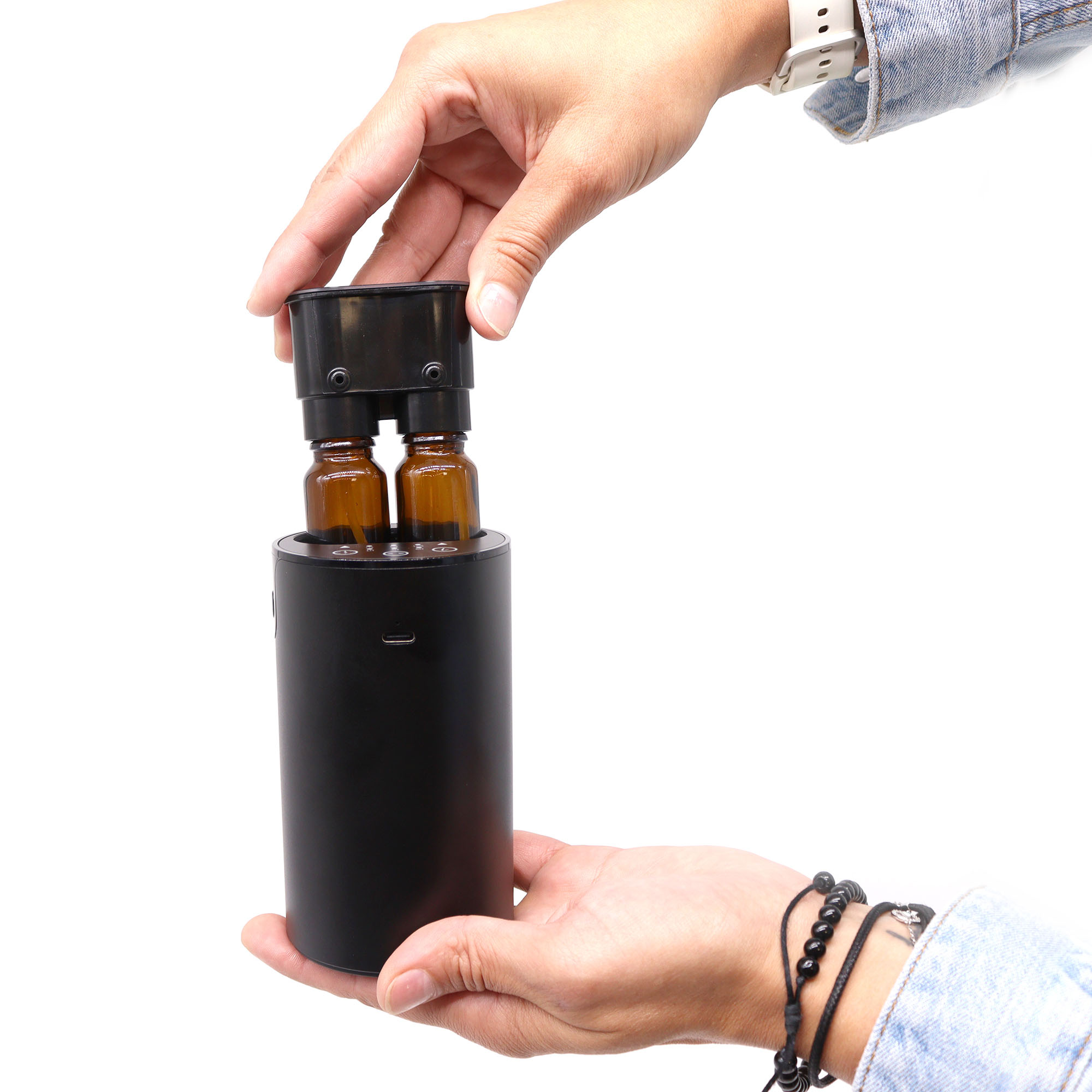 Double (switchable) Essential Oil Waterless Nebulizer- USB to C4