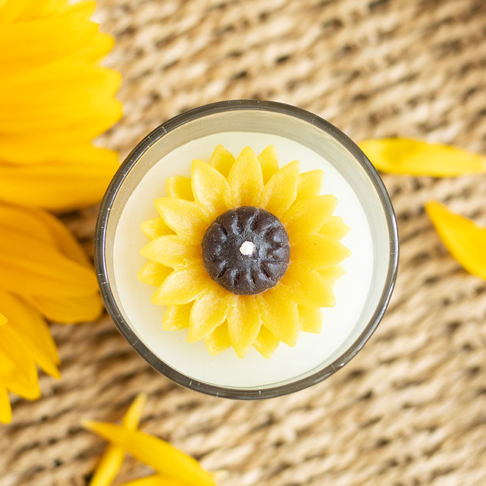 You Are My Sunshine Candle with 3D Sunflower2