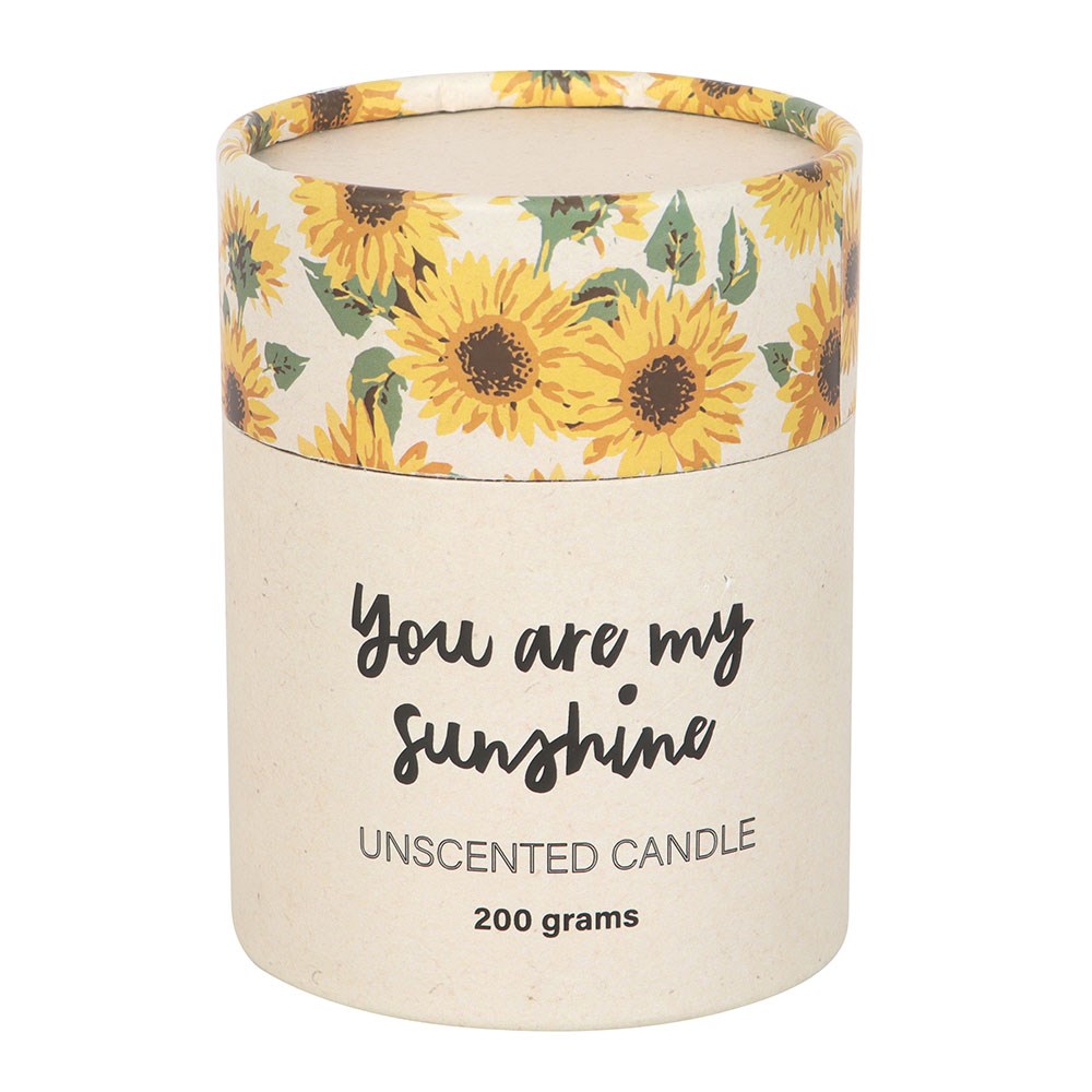 You Are My Sunshine Candle with 3D Sunflower3