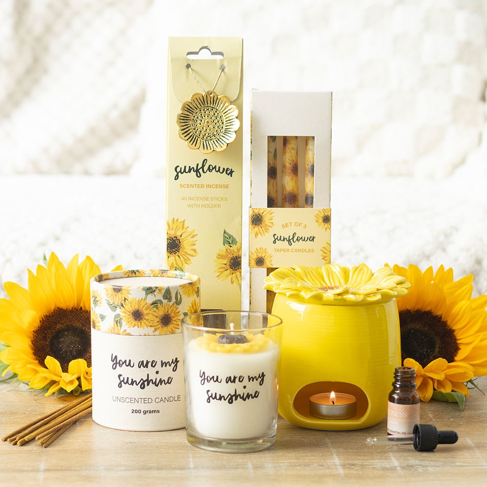 You Are My Sunshine Candle with 3D Sunflower5