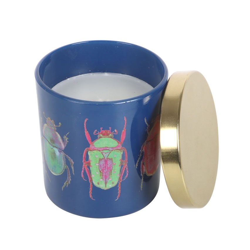 Blue Beetle Amber & Vanilla Candle1