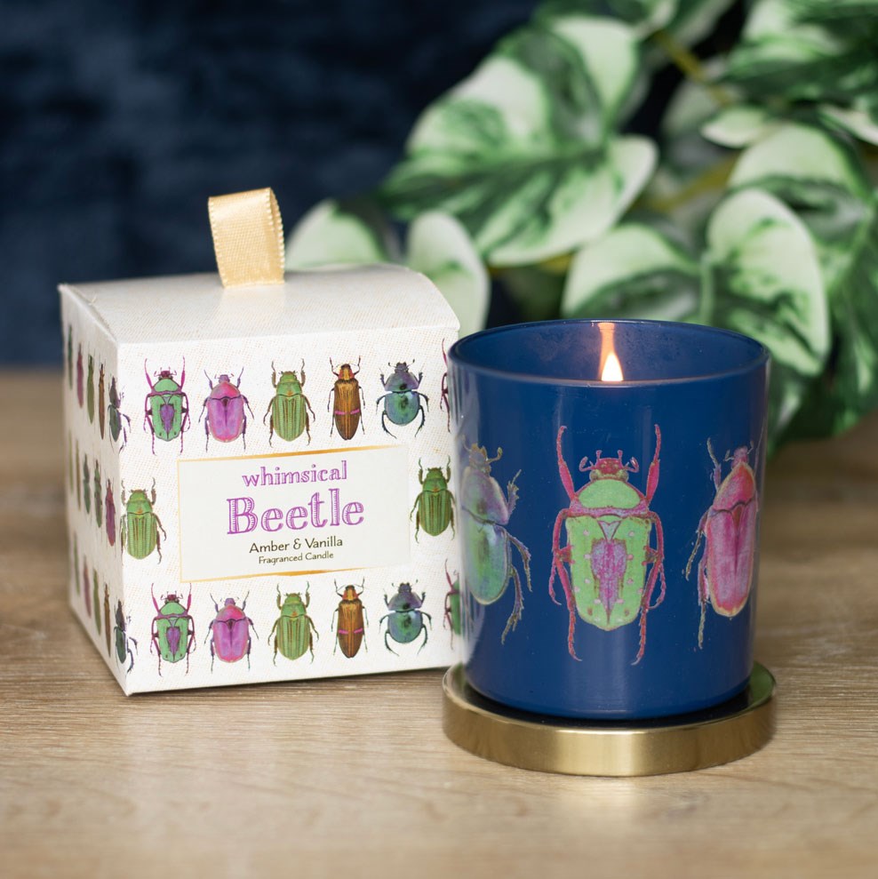 Blue Beetle Amber & Vanilla Candle3