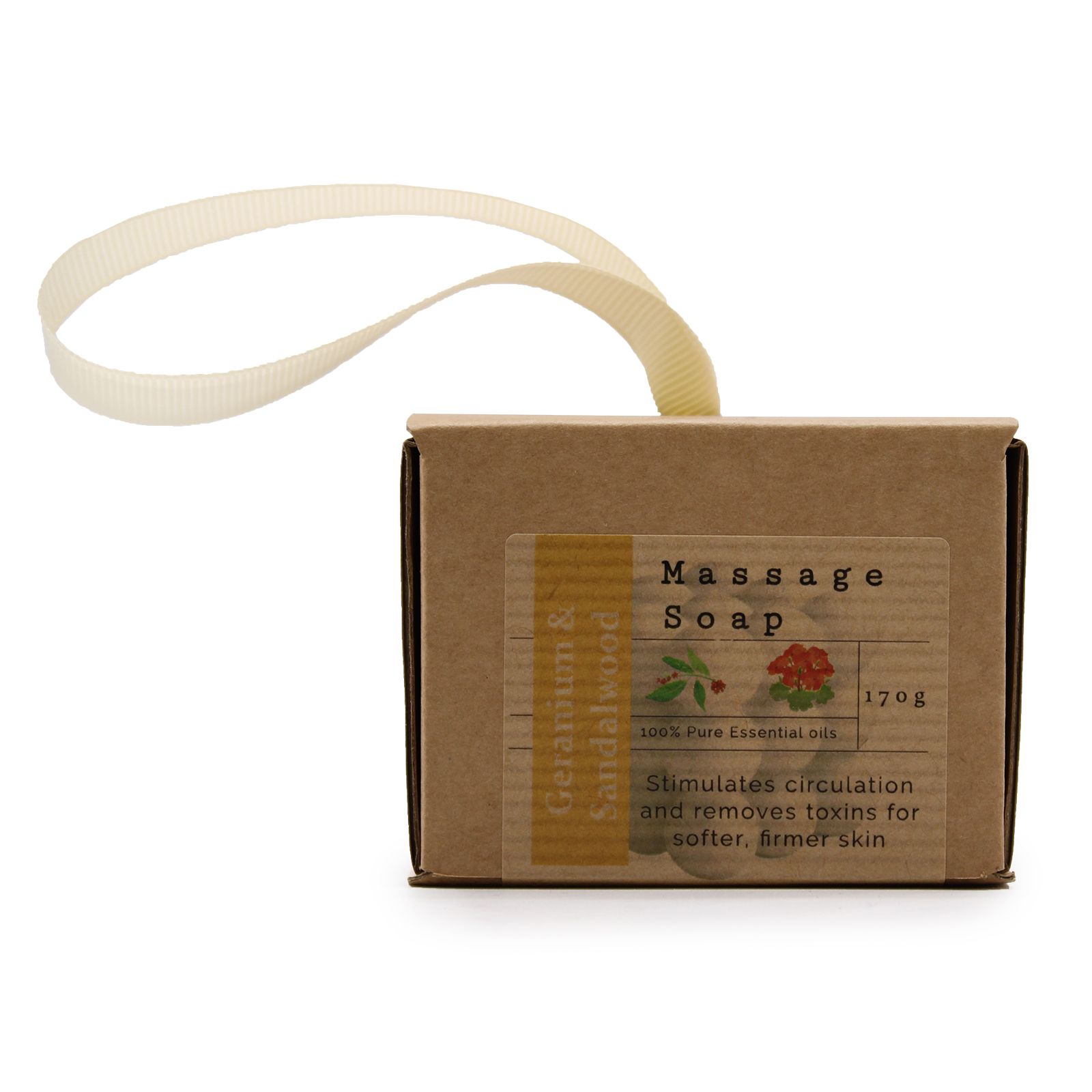 Massage Soap - Geranium & Sandalwood 170g2