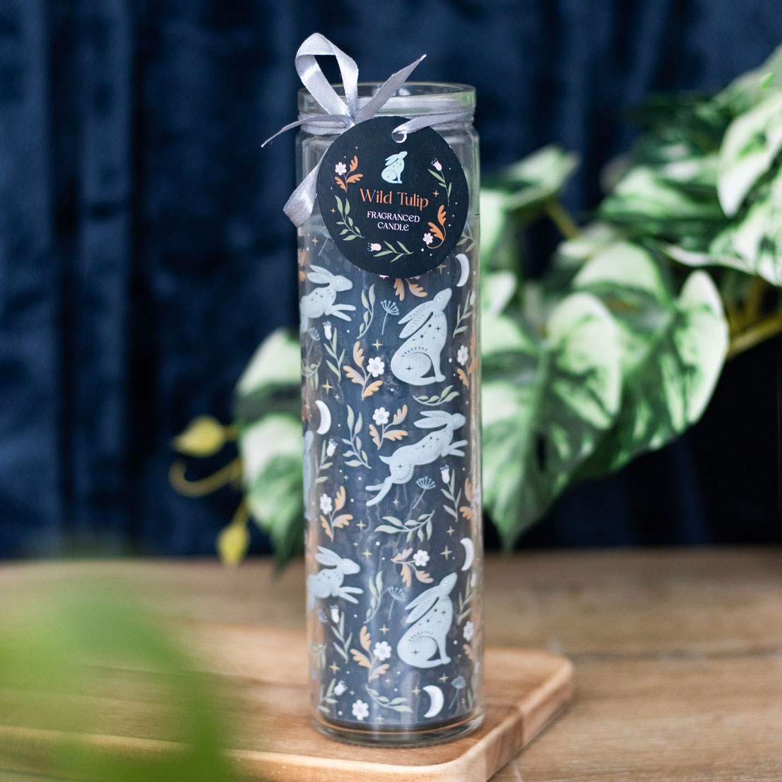 Midnight Hare Wild Tulip Tube Candle3