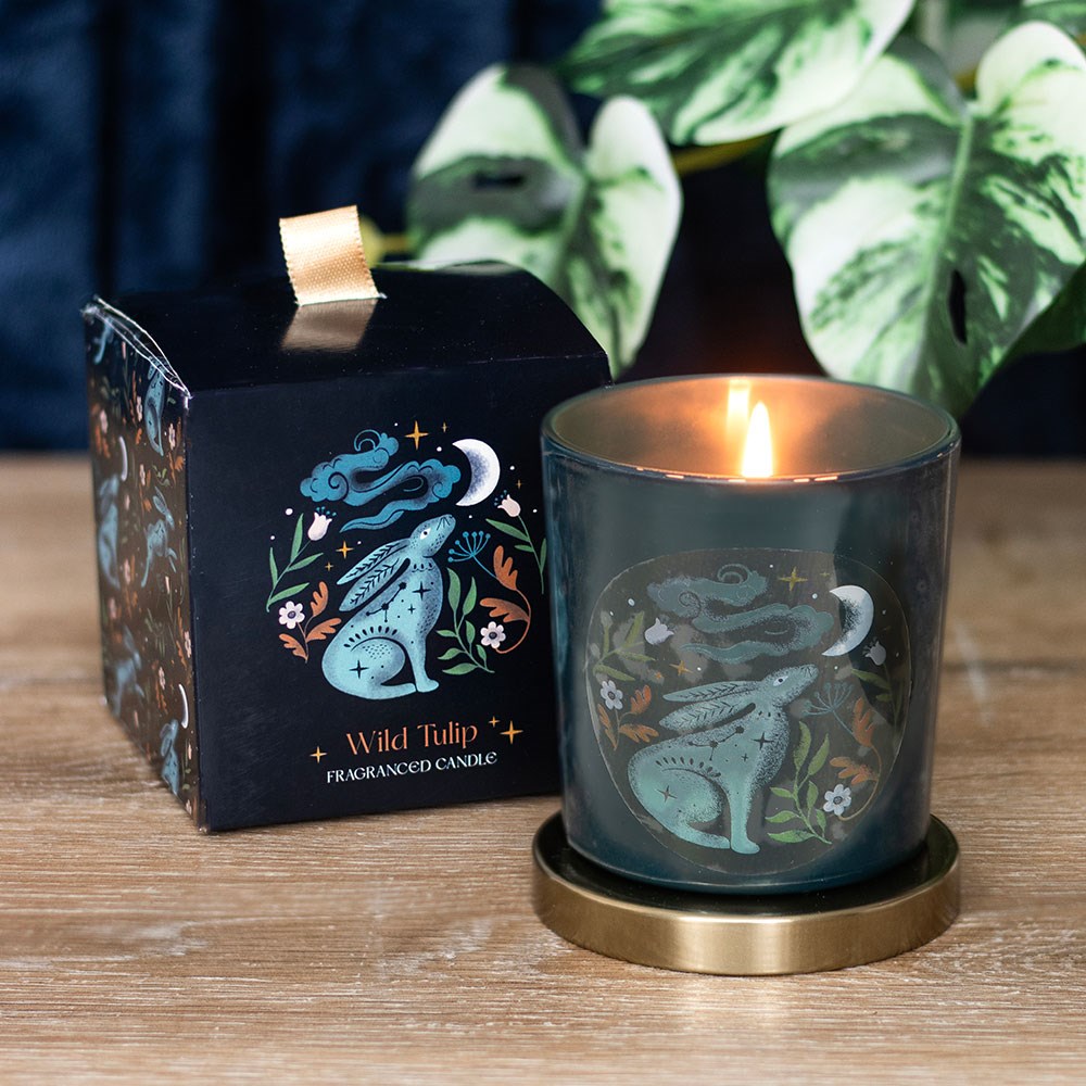Midnight Hare Wild Tulip Candle3