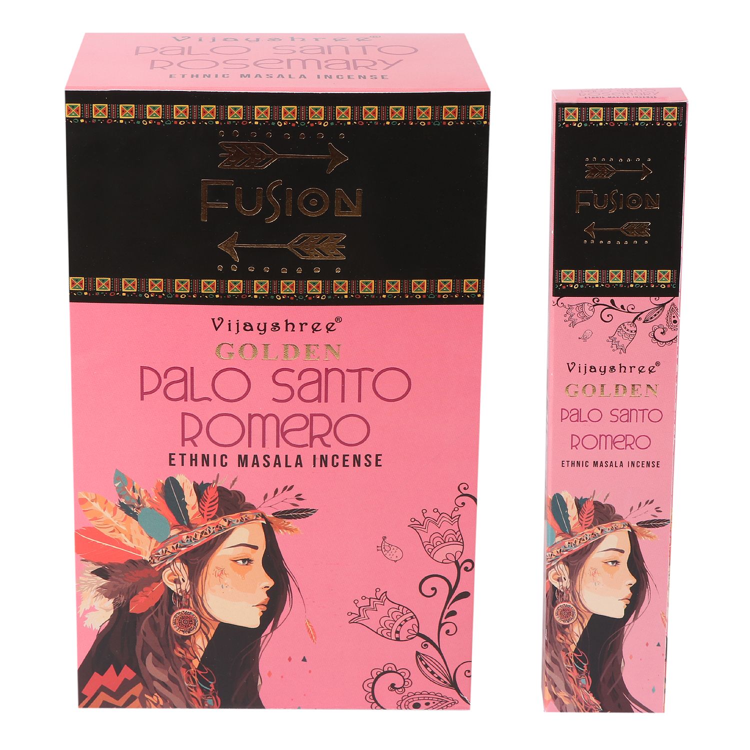 Golden Fusion Incense Sticks - Palo Santo & Rosemary - 15g
