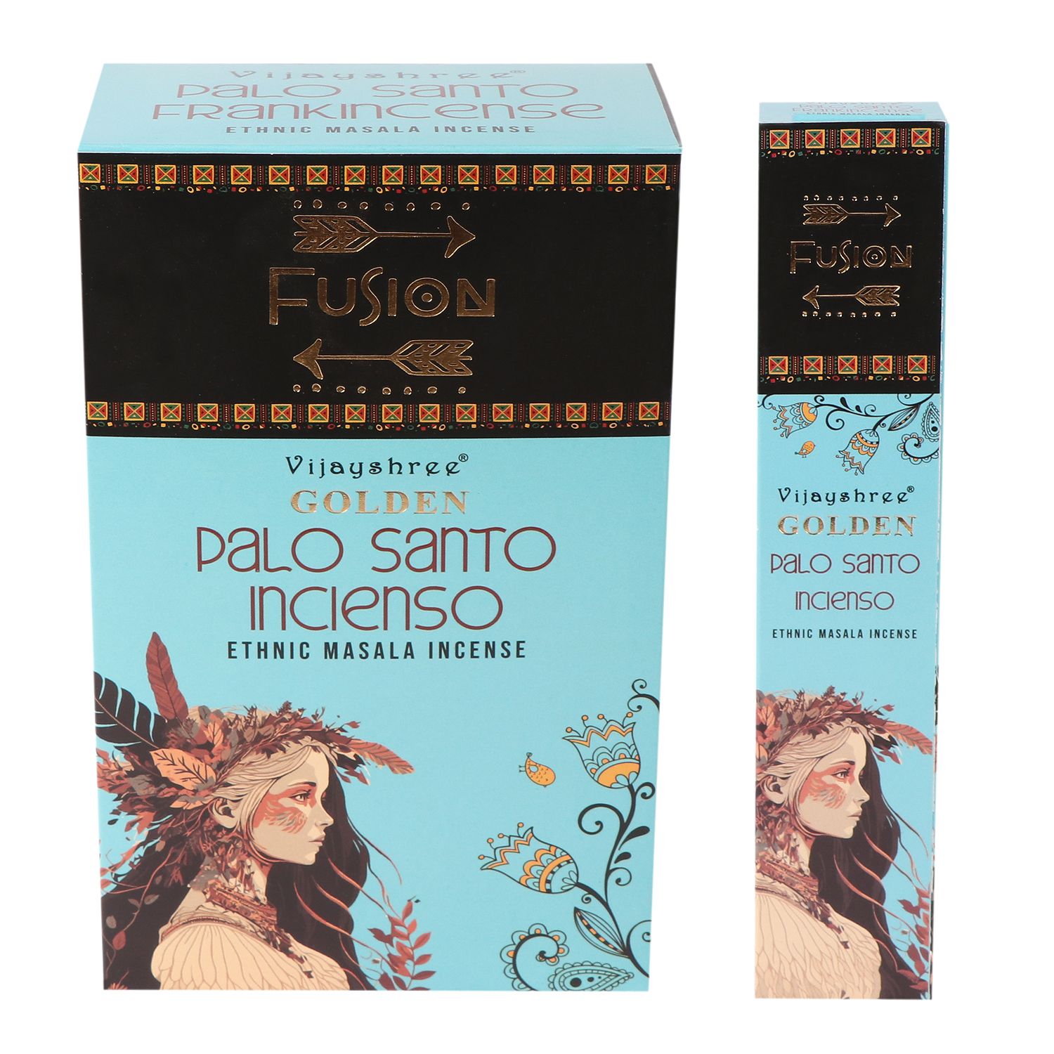 Golden Fusion Incense Sticks - Palo Santo & Frankincense - 15g