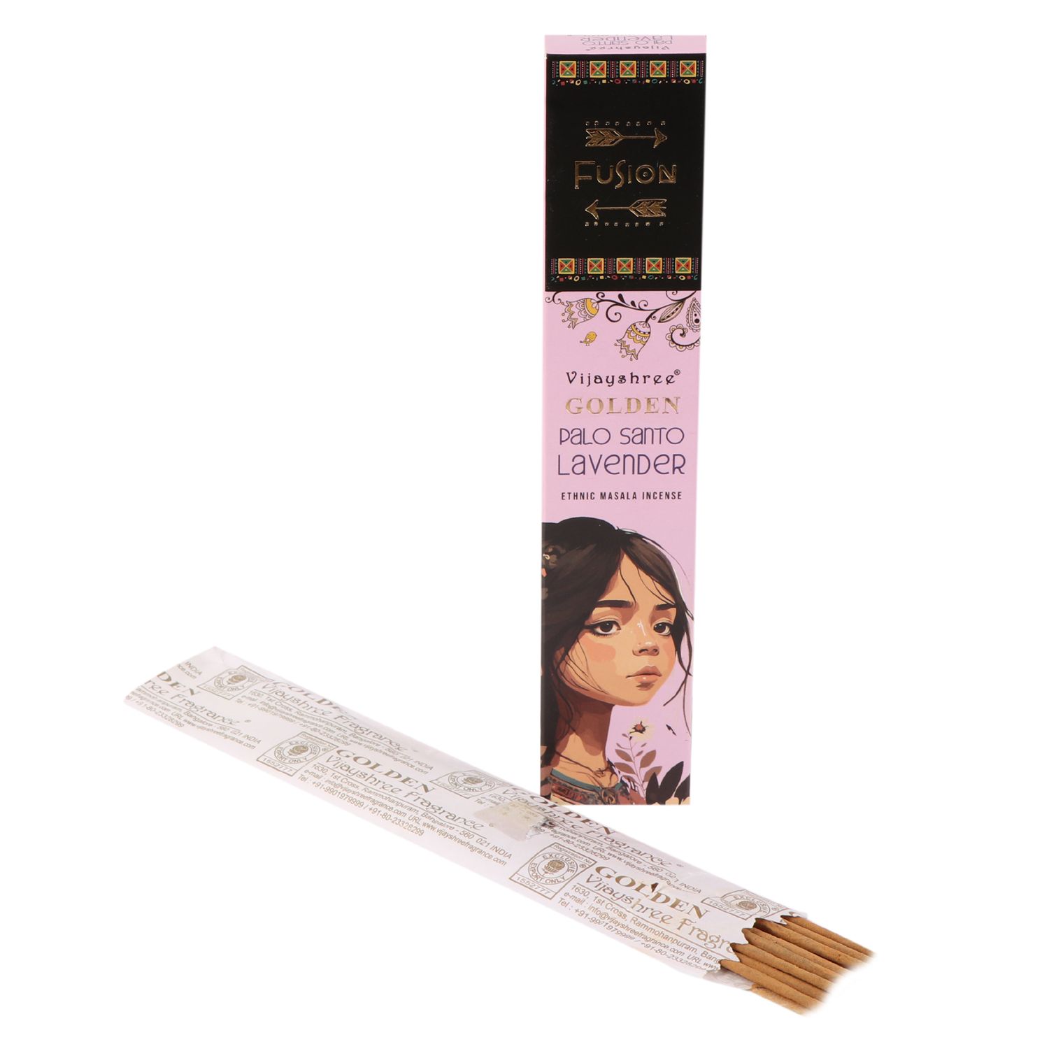 Golden Fusion Incense Sticks - Palo Santo & Lavender - 15g1