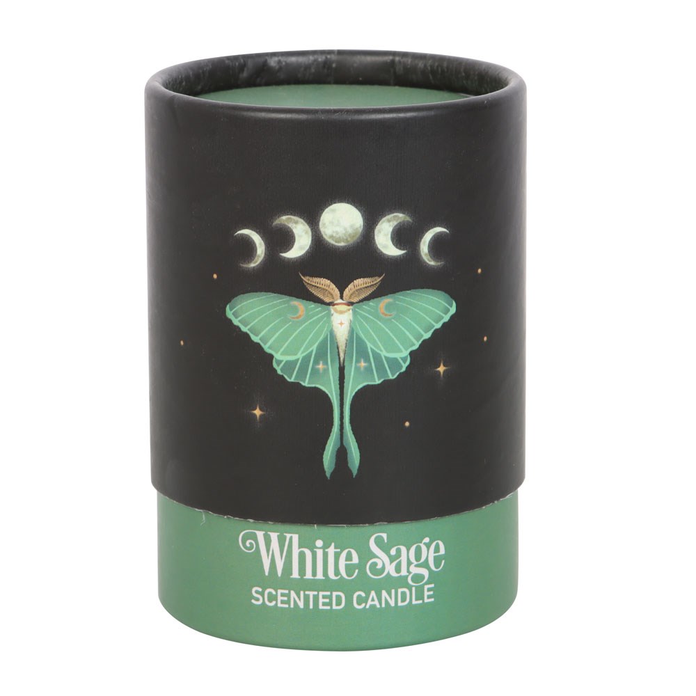 Luna Moth White Sage Candle1