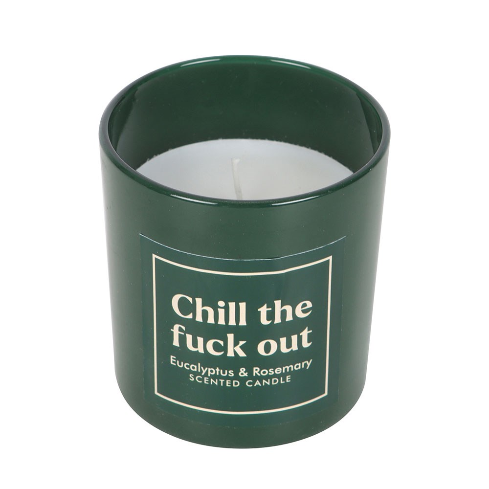 Sweary Chill Out Eucalyptus & Rosemary Candle1