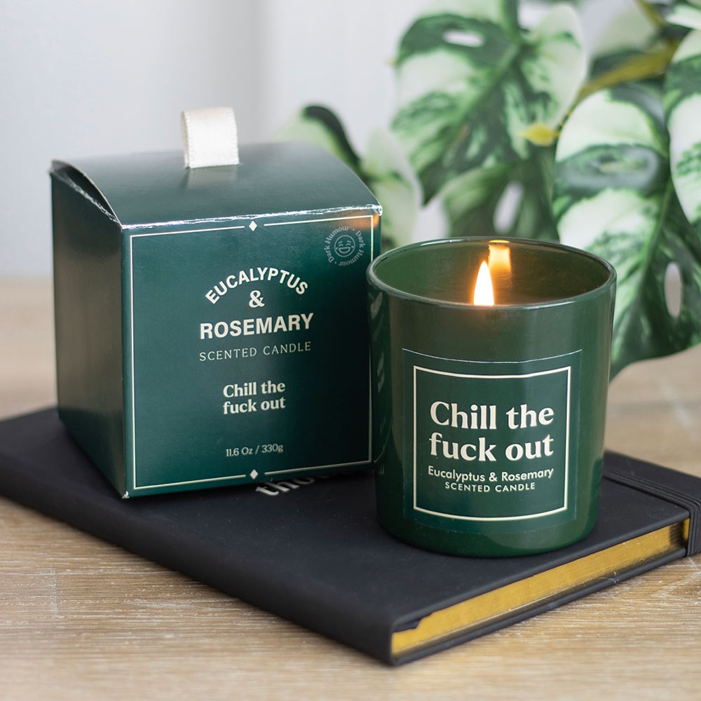 Sweary Chill Out Eucalyptus & Rosemary Candle3