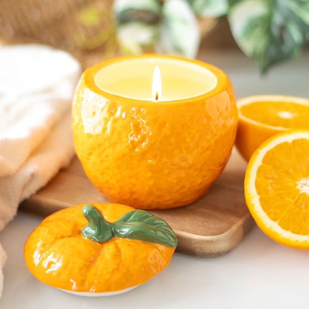 Orange Shaped Candle Jar3