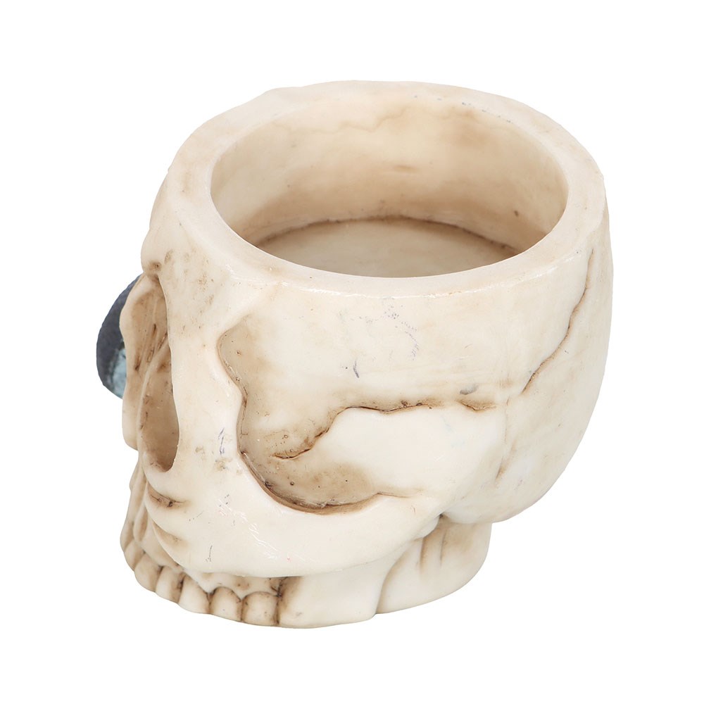Skull Tealight Holder with Snake3