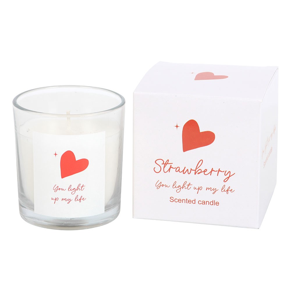 You Light Up My Life Strawberry Scented Candle1
