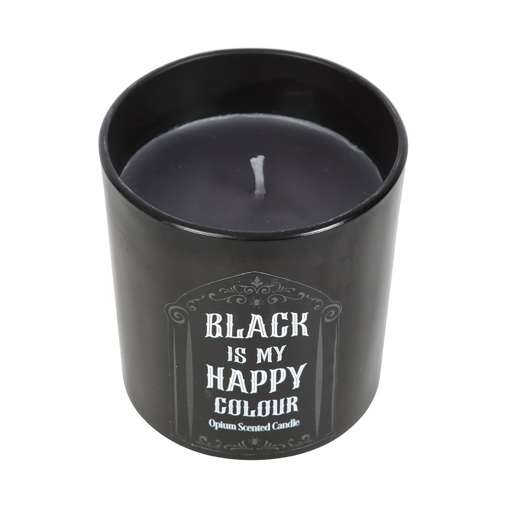 Black is My Happy Colour - Opium Scented Candle1