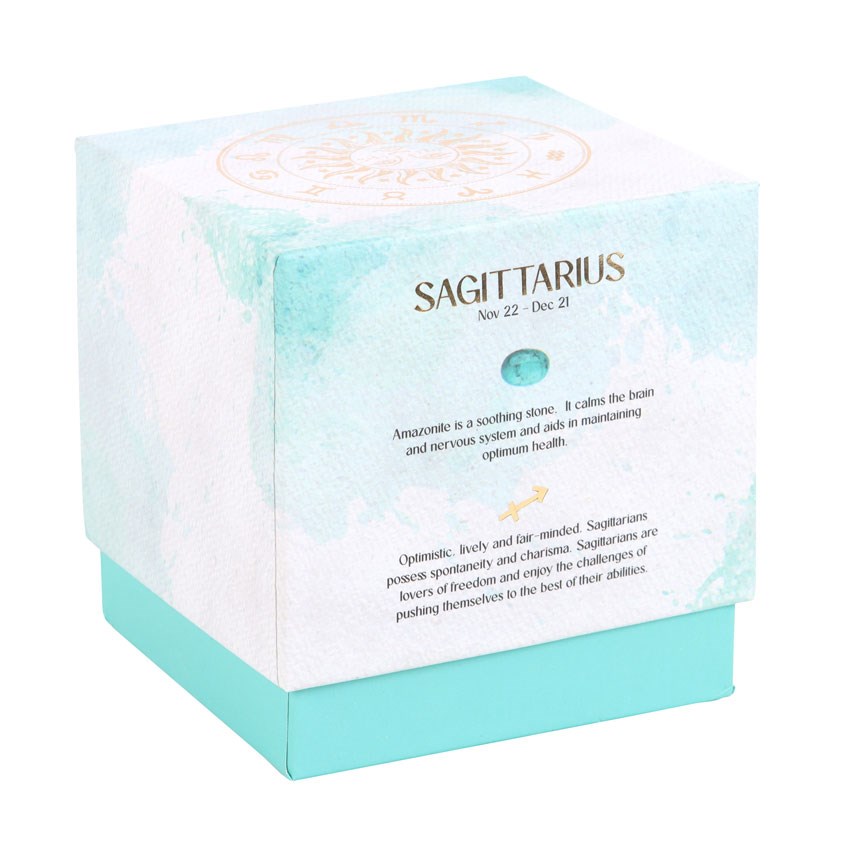 Sagittarius Ylang Ylang & Amber Gemstone Zodiac Candle4