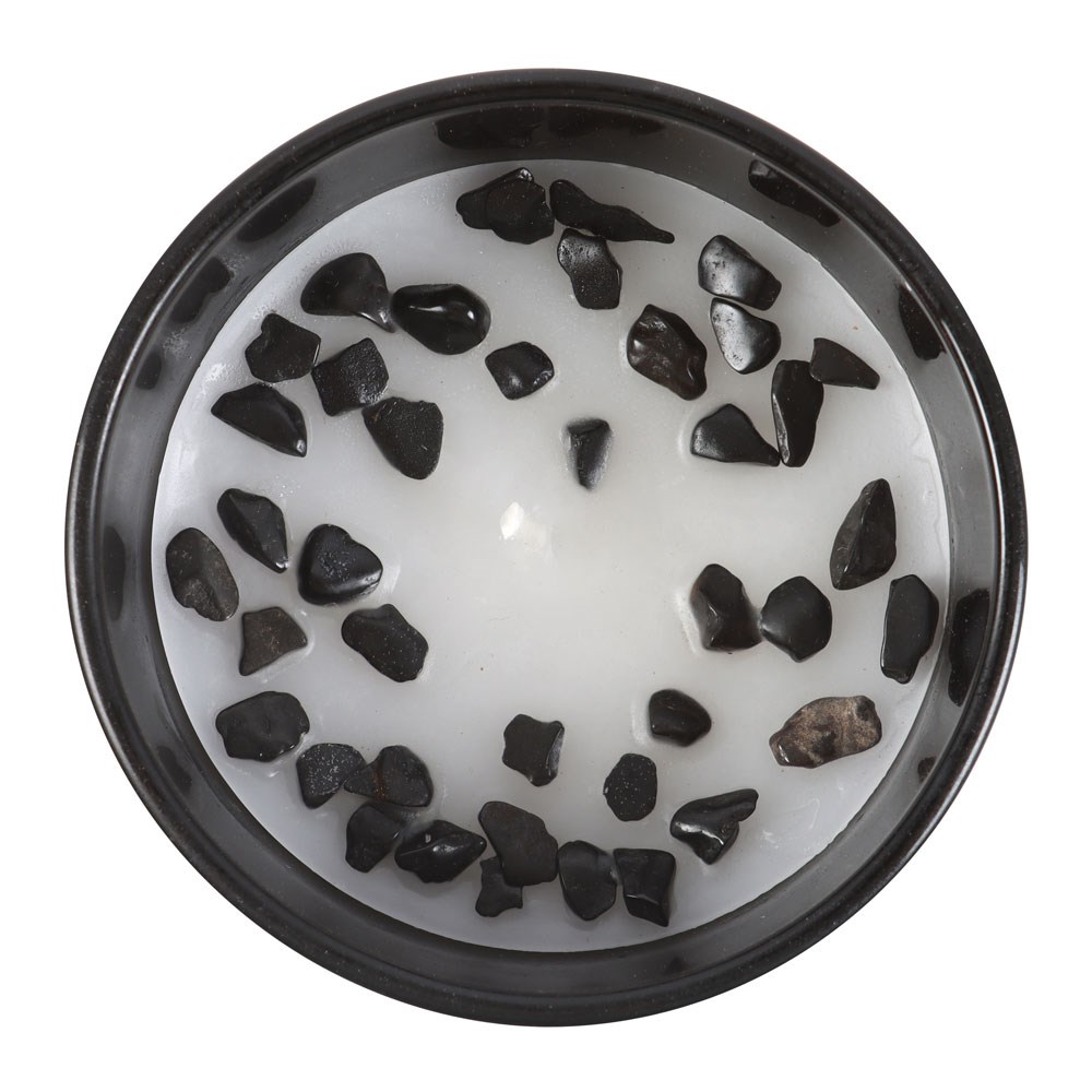 Scorpio Black Oudh Gemstone Zodiac Candle1