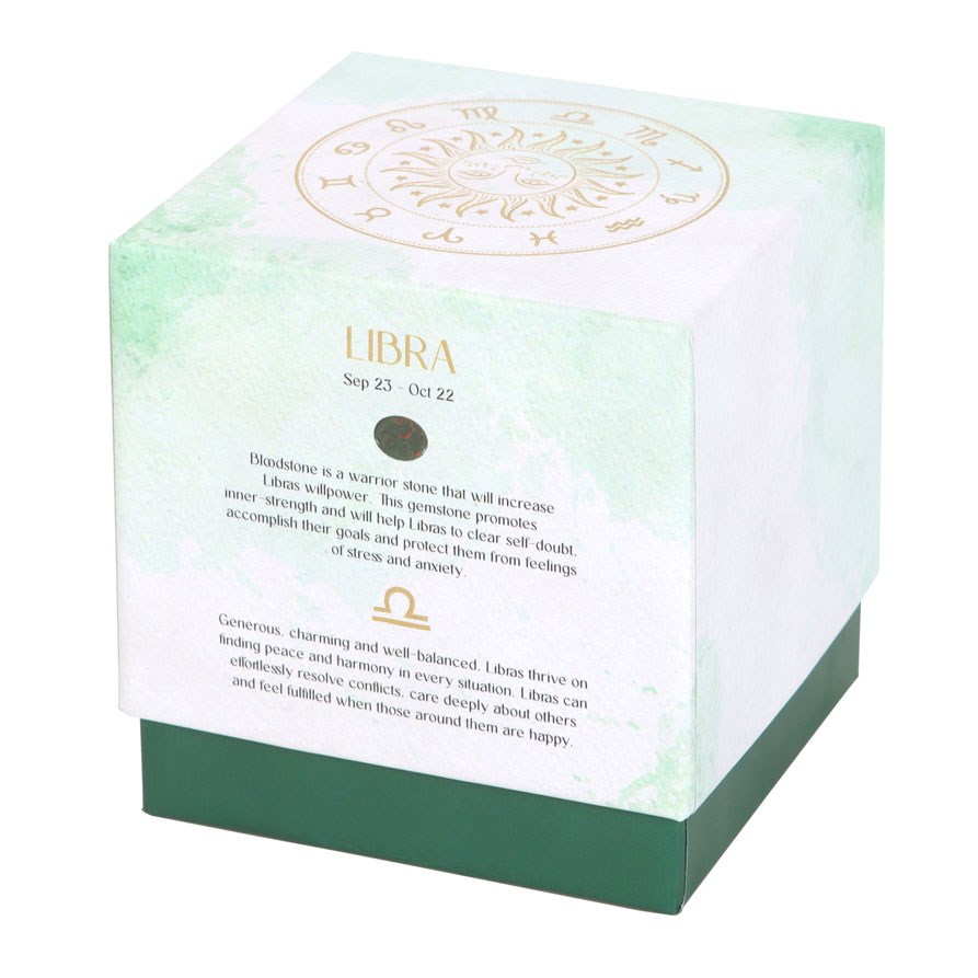Libra Sweet Jasmine Gemstone Zodiac Candle4