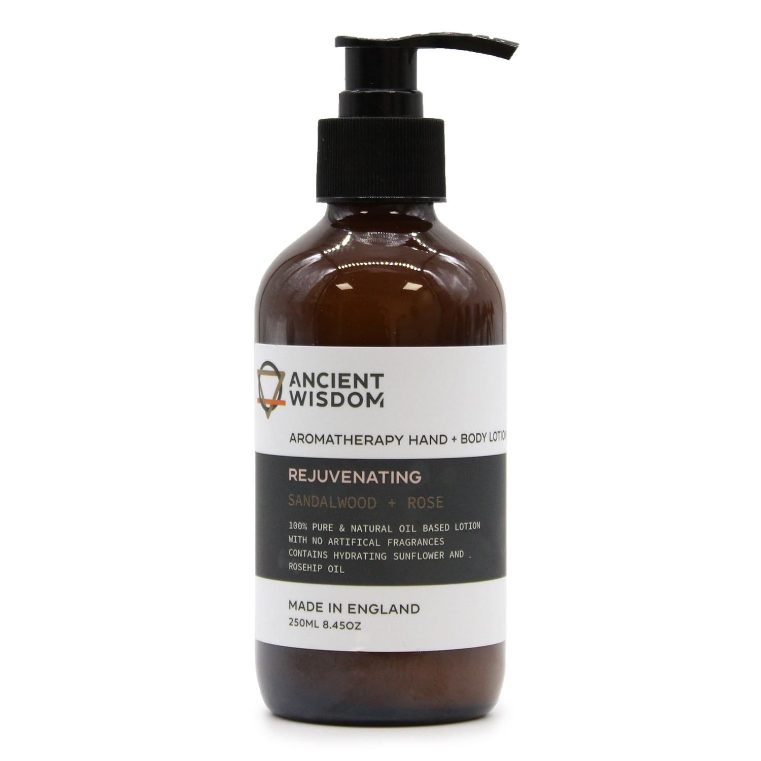 Rejuvenating Sandalwood & Rose Hand & Body Lotion - 250ml