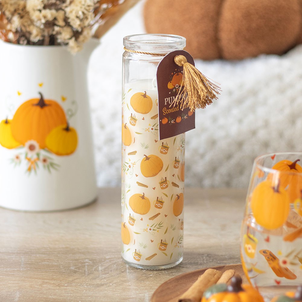 Pumpkin Print Tube Candle3