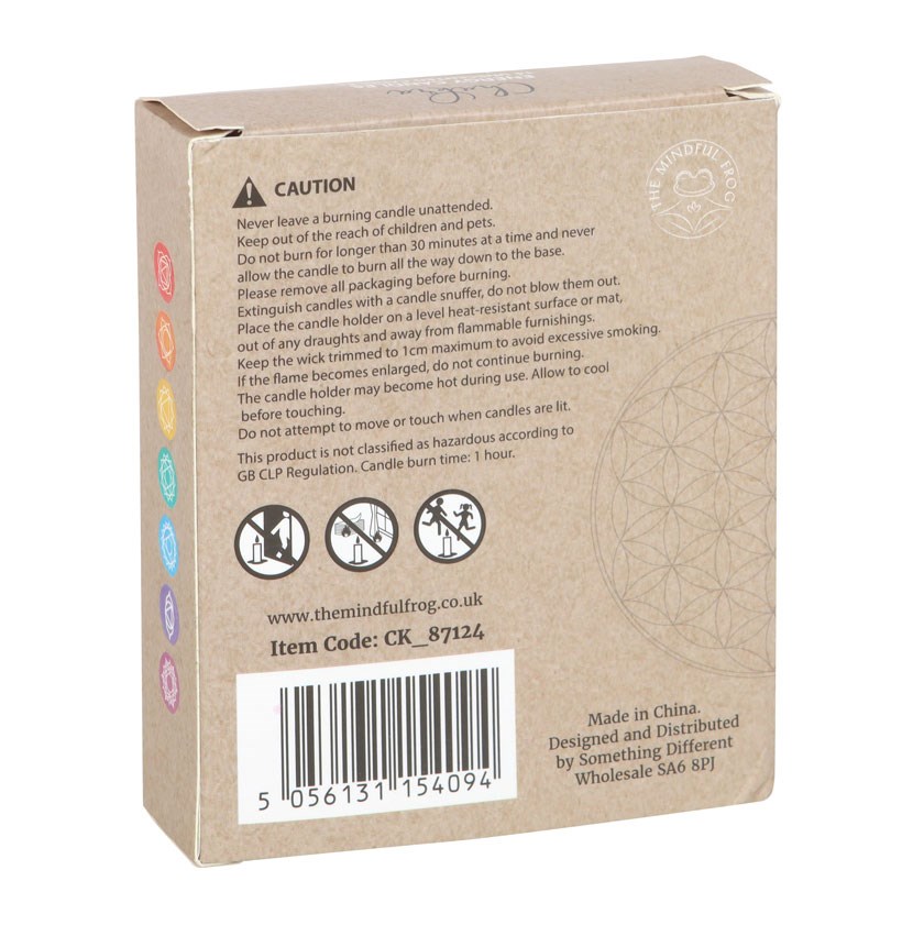 Pack of 14 Unscented Chakra Energy Candles3