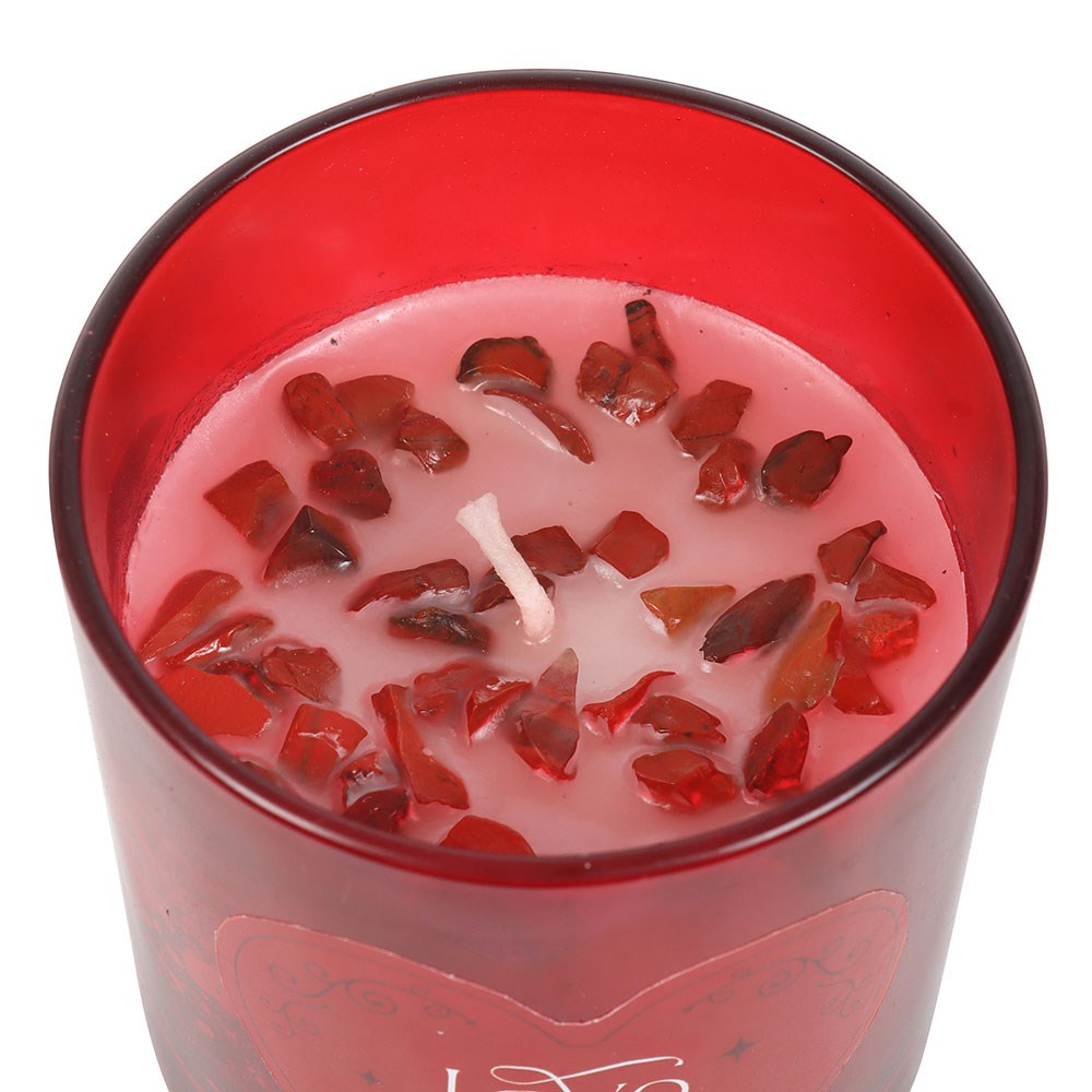 Love Potion Raspberry Crystal Chip Candle2