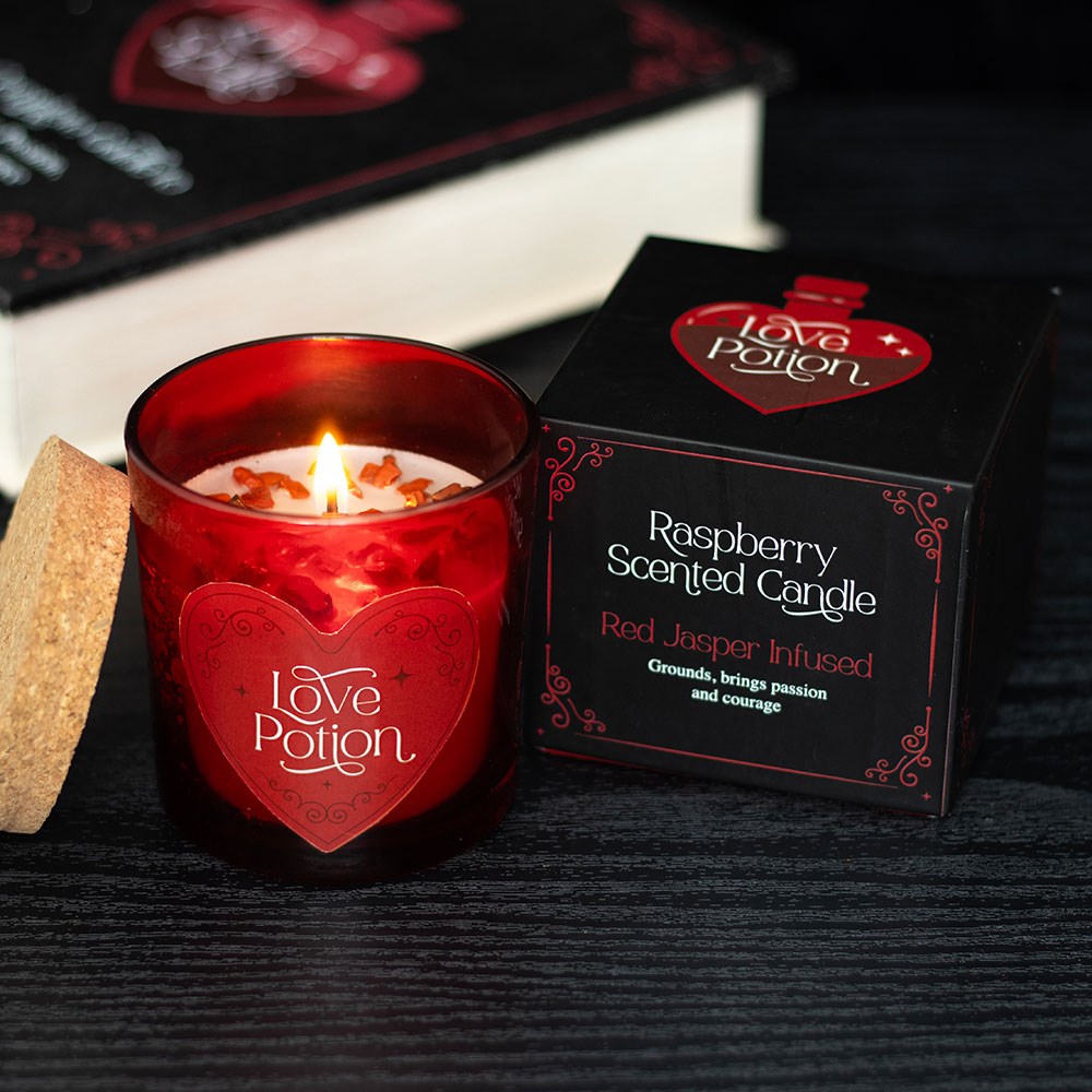 Love Potion Raspberry Crystal Chip Candle5