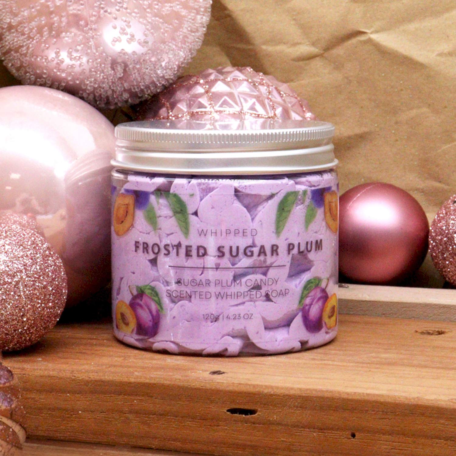 Frosted Sugar Plum Whipped Soap 120g4