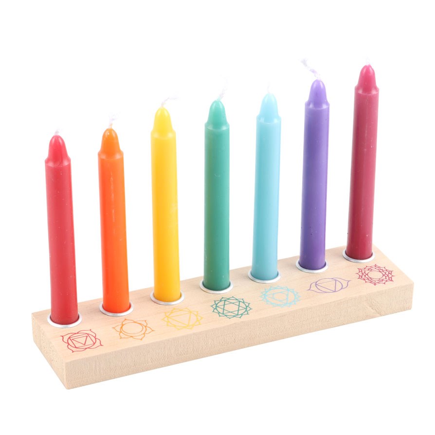 Chakra Energy Candle and Crystal Gift Set3